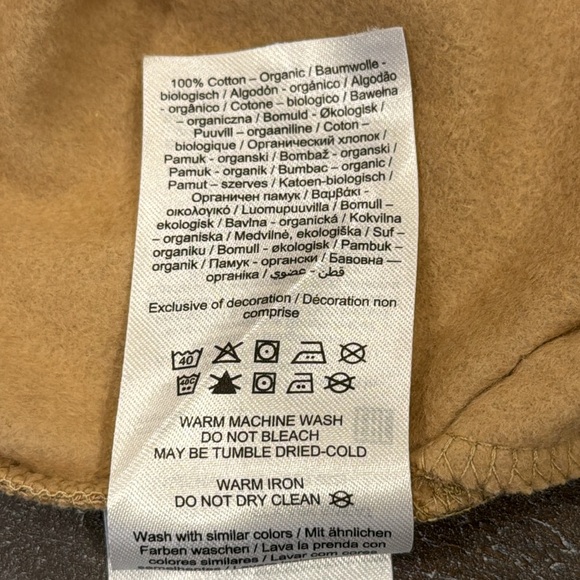 Aware by Vero Moda Sweatshirt Dress Pocket Dress Size XS Puff Sleeve Tan Comfy - Picture 13 of 13